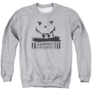 Halloween Sweatshirt Silhouette Athletic Heather Pullover - Yoga Clothing for You