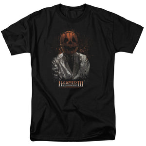 Halloween T-Shirt Pumpkin Head Scientist Black Tee - Yoga Clothing for You