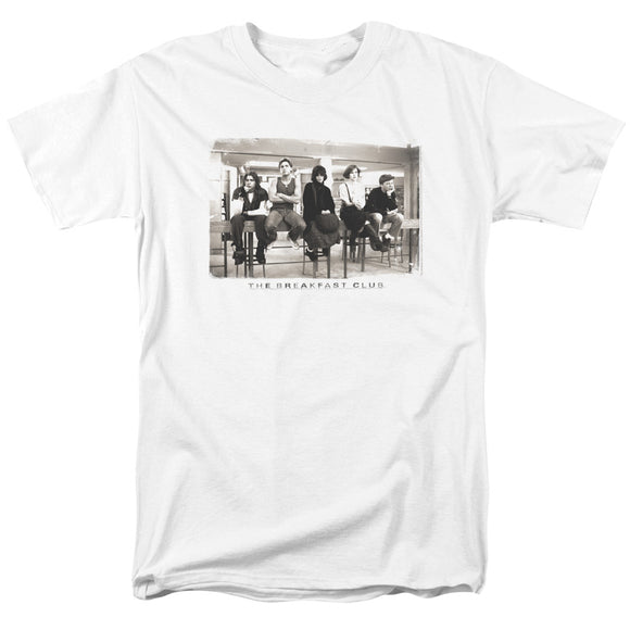 The Breakfast Club Group Photo White T-shirt - Yoga Clothing for You