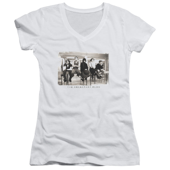 The Breakfast Club Group Photo Juniors V-neck Shirt - Yoga Clothing for You