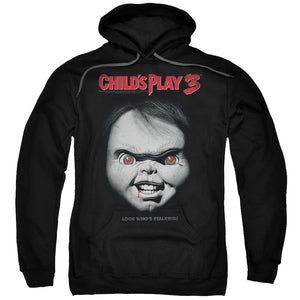 Childs Play Hoodie Chucky Look Whos Stalking Black Hoody - Yoga Clothing for You