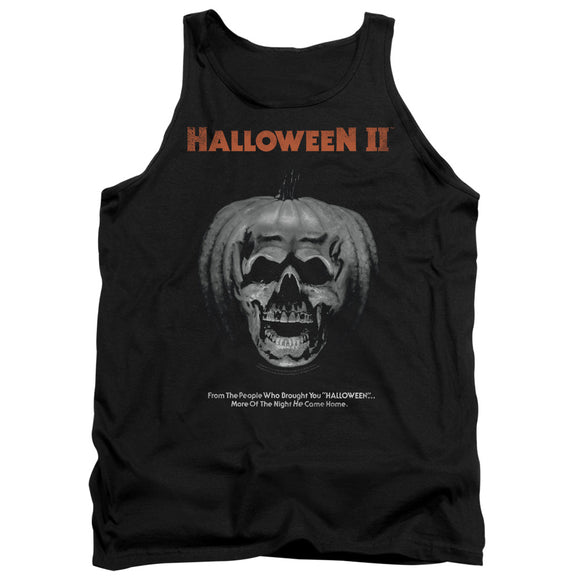 Halloween Tanktop Pumpkin Skull Poster Black Tank - Yoga Clothing for You
