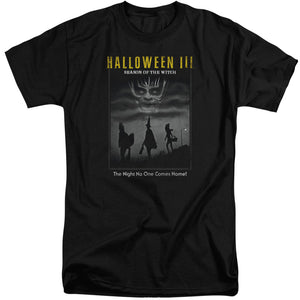 Halloween Tall T-Shirt Black and White Poster Black Tee - Yoga Clothing for You