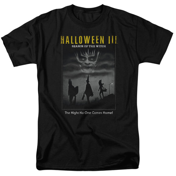 Halloween T-Shirt Black and White Poster Black Tee - Yoga Clothing for You