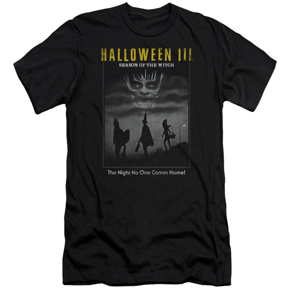Halloween Premium Canvas T-Shirt Black and White Poster Black Tee - Yoga Clothing for You