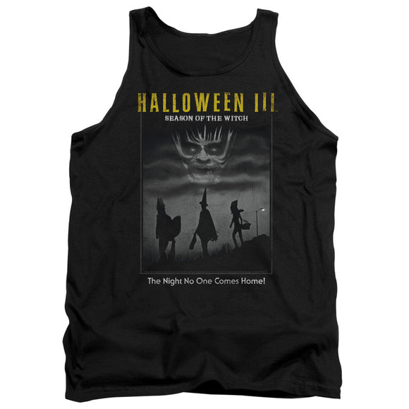 Halloween Tanktop Black and White Poster Black Tank - Yoga Clothing for You