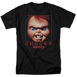 Childs Play T-Shirt Chucky Portrait Black Tee - Yoga Clothing for You