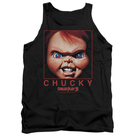 Childs Play Tanktop Chucky Portrait Black Tank - Yoga Clothing for You