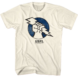 USFL Oakland Vintage Logo Natural T-shirt