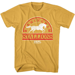 USFL Birmingham Stallions Logo Ginger T-shirt