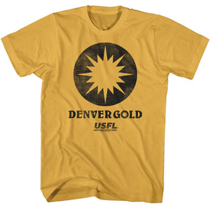 USFL Denver Gold Ginger T-shirt