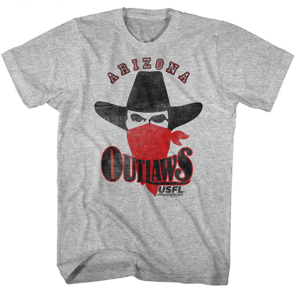 USFL Arizona Outlaws Grey Tall T-shirt