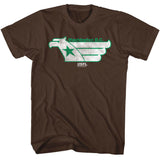 USFL Vintage Washington Federals Logo Brown T-shirt