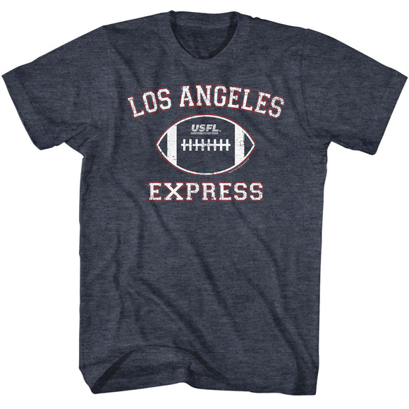 USFL Los Angeles Express Heather Navy T-shirt