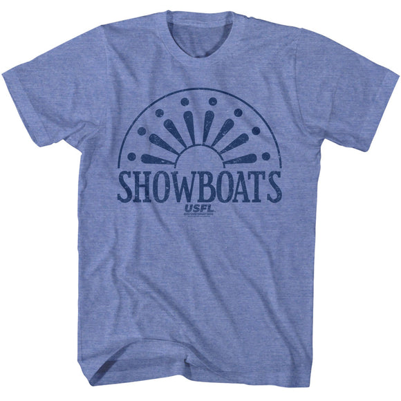 USFL Showboats Blue Heather T-shirt