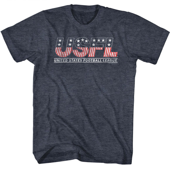 USFL Logo Navy Heather T-shirt