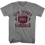 USFL New Jersey Generals Grey T-shirt