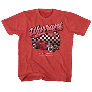 Warrant Band Toddler T-Shirt Garage Vintage Red Tee - Yoga Clothing for You