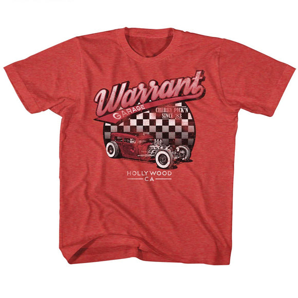 Warrant Band Kids T-Shirt Garage Vintage Red Tee - Yoga Clothing for You