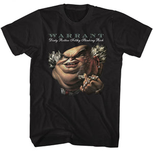 Warrant Band Tall T-Shirt Dirty Rotten Filthy Stinking Rich Black Tee - Yoga Clothing for You