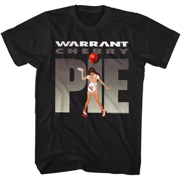 Warrant Band Tall T-Shirt Cherry Pie Black Tee - Yoga Clothing for You