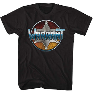 Warrant Band T-Shirt Logo Black Tee - Yoga Clothing for You