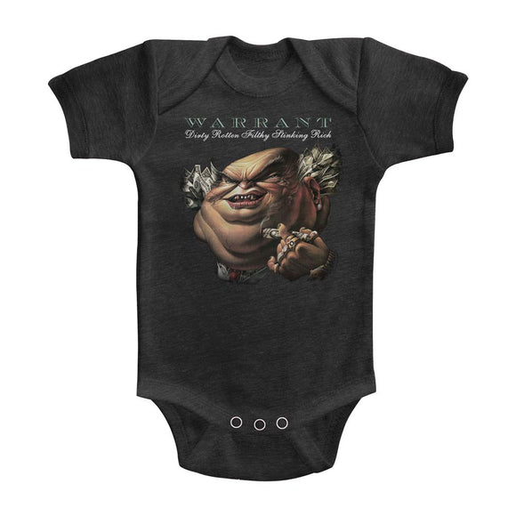 Warrant Band Baby Bodysuit Dirty Rotten Vintage Smoke Romper - Yoga Clothing for You