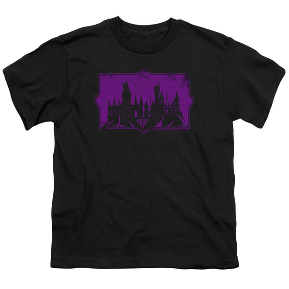 Fantastic Beasts 2 Kids T-Shirt Hogwarts Silhouette Black Tee - Yoga Clothing for You