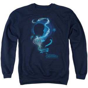 Fantastic Beasts 2 Sweatshirt Newt Silhouette Navy Pullover - Yoga Clothing for You