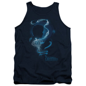 Fantastic Beasts 2 Tanktop Newt Silhouette Navy Tank - Yoga Clothing for You