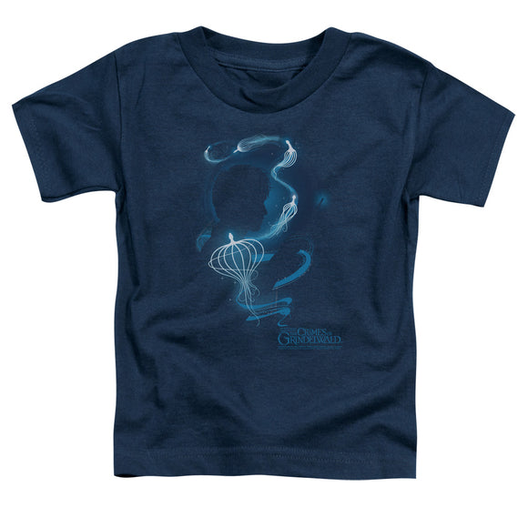 Fantastic Beasts 2 Toddler T-Shirt Newt Silhouette Navy Tee - Yoga Clothing for You