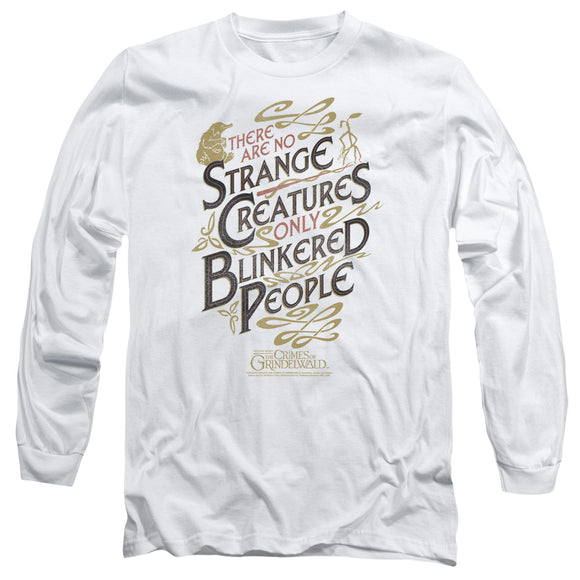 Fantastic Beasts 2 Long Sleeve Blinkered People White Tee - Yoga Clothing for You