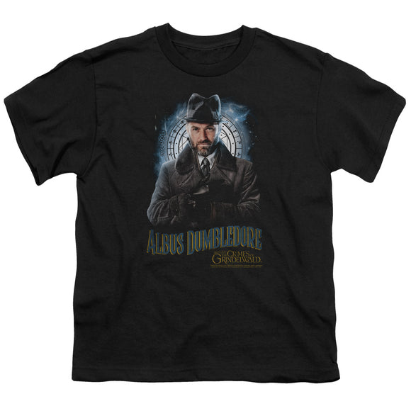 Fantastic Beasts 2 Kids T-Shirt Albus Dumbledore Black Tee - Yoga Clothing for You