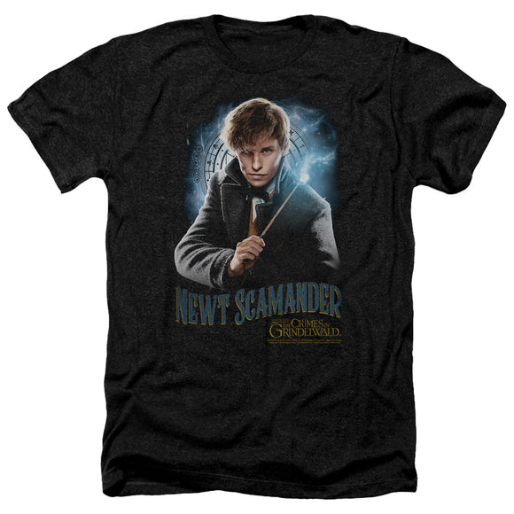 Fantastic Beasts 2 Heather T-Shirt Newt Scamander Black Tee - Yoga Clothing for You