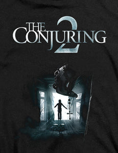 The Conjuring 2 Slim Fit V-Neck T-Shirt Movie Poster Black Tee - Yoga Clothing for You