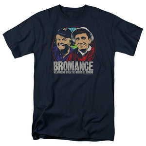 Gilligan's Island Gilligan and Skipper Bromance T-shirt - Navy Blue - Yoga Clothing for You