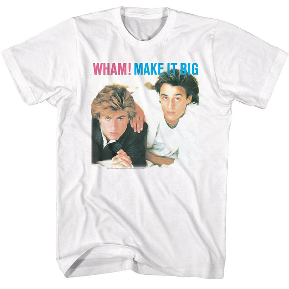 Wham T-Shirt Make It Big Album Cover White Tee - Yoga Clothing for You