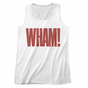 Wham Mens Tanktop Red Logo White Tank - Yoga Clothing for You