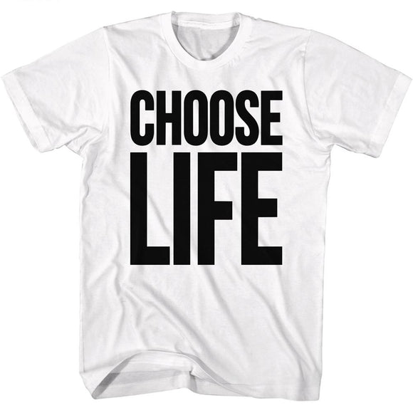 Wham T-Shirt Choose Life White Tee - Yoga Clothing for You