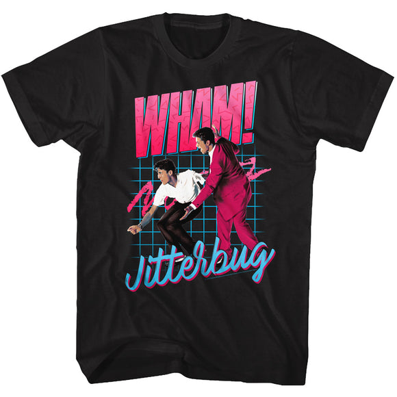 Wham T-Shirt Jitterbug Black Tee - Yoga Clothing for You