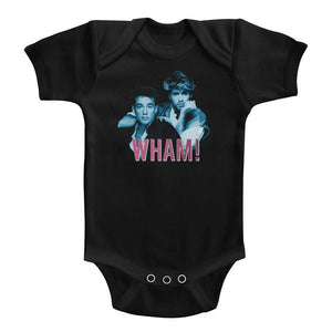 Wham Infant Bodysuit George and Andrew Blue and Pink Black Romper - Yoga Clothing for You