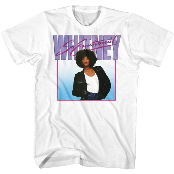 Whitney Houston Album So Emotional Song White T-shirt - Yoga Clothing for You