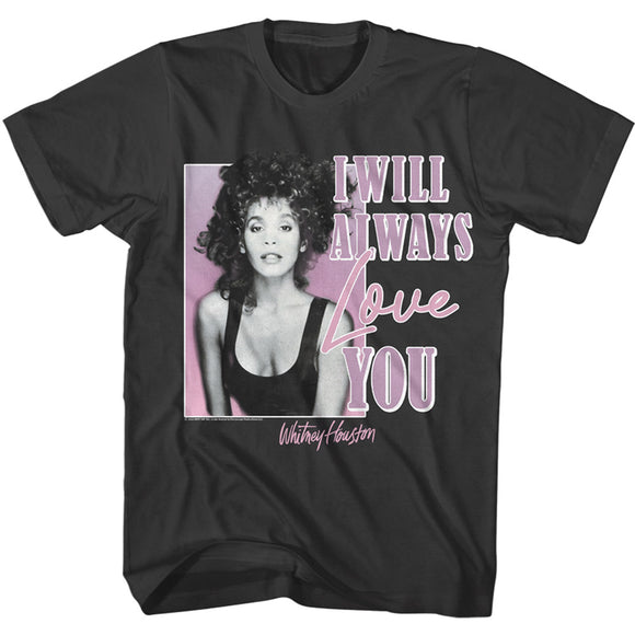 Whitney Houston I Will Always Love You Song Smoke T-shirt - Yoga Clothing for You