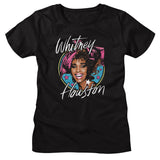 Whitney Houston Ladies T-Shirt Vintage Star Portrait Tee - Yoga Clothing for You