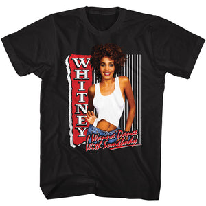 Whitney Houston I Wanna Dance With Somebody Song Black T-shirt - Yoga Clothing for You