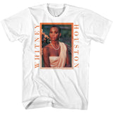 Whitney Houston Short Hairstyle Portrait White T-shirt - Yoga Clothing for You
