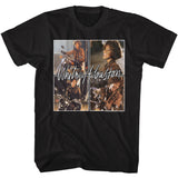 Whitney Houston Bike Poses Black T-shirt - Yoga Clothing for You