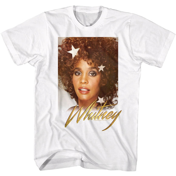Whitney Houston A True Star White T-shirt - Yoga Clothing for You