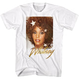 Whitney Houston A True Star White T-shirt - Yoga Clothing for You