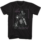Whitney Houston Vintage I'm Your Baby Tonight Motorcycle Black Tall T-shirt - Yoga Clothing for You